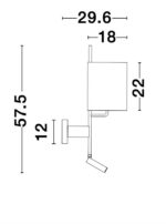 Φωτιστικό Τοιχου nova  9180512 YAMA - Image 3