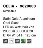 Φωτιστικό οροφης nova 9820600 CELIA - Image 3