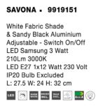 Φωτιστικό Τοιχου nova  9919153 SAVONA - Image 6