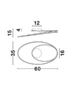 ΦΩΤΙΣΤΙΚΟ ΟΡΟΦΗΣ LED - VIARREGIO - CHROME- NOVA LUCE - 8101203 - Image 4