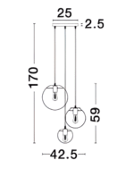 Φωτιστικό οροφής κρεμαστό MIRALE 9416933 Nova luce - Image 2