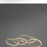 Κρεμαστό Φωτιστικό Χρυσό Girish – 9248111 Νοva Luce