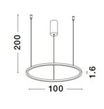 Κρεμαστό Φωτιστικό TARQUIN 9345608 Nova Luce - Image 3