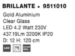 Κρεμαστό Φωτιστικό BRILLANTE 9511010 Nova Luce - Image 4