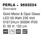 Απλίκα Φωτιστικό Τοίχου PERLA- 9695204 -Nova Luce - Image 2