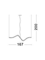 Κρεμαστό Φωτιστικό σε στυλ ράγας -9695206 - Nova Luce - Image 3