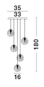 Πολύφωτο COEN 9006044 Nova Luce - Image 4