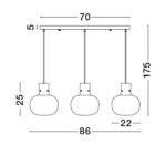 Κρεμαστό Φωτιστικό Ράγα CINZIA 9236520 Nova Luce - Image 7