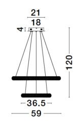 Kρεμαστό Φωτιστικό MEDORA 9748156 Nova Luce - Image 4