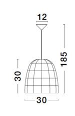 Κρεμαστό Φωτιστικό MARLO 9586505 Nova Luce - Image 3