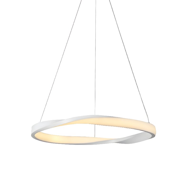 HM24LEDP80WHCCT Κρεμαστό Φωτιστικό Led Λευκό Μεταλλικό - Image 1